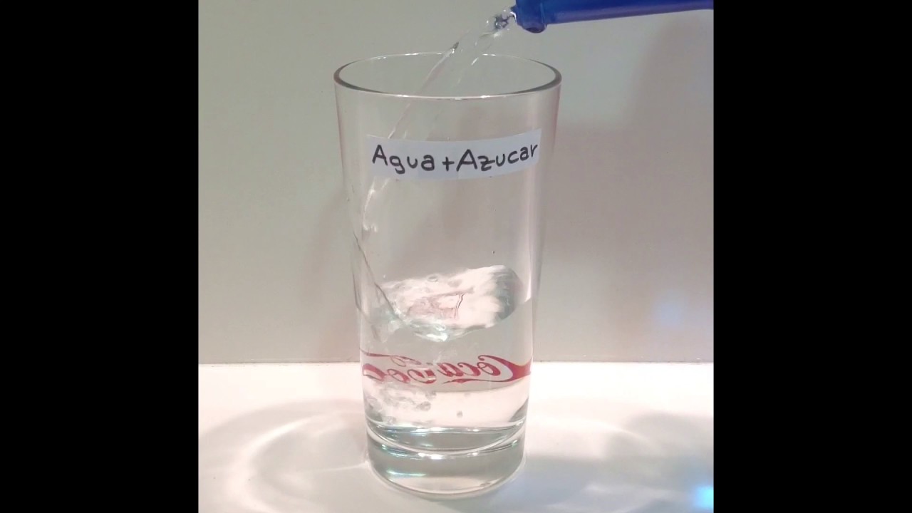 disolver azúcar en agua es un cambio físico o quimico