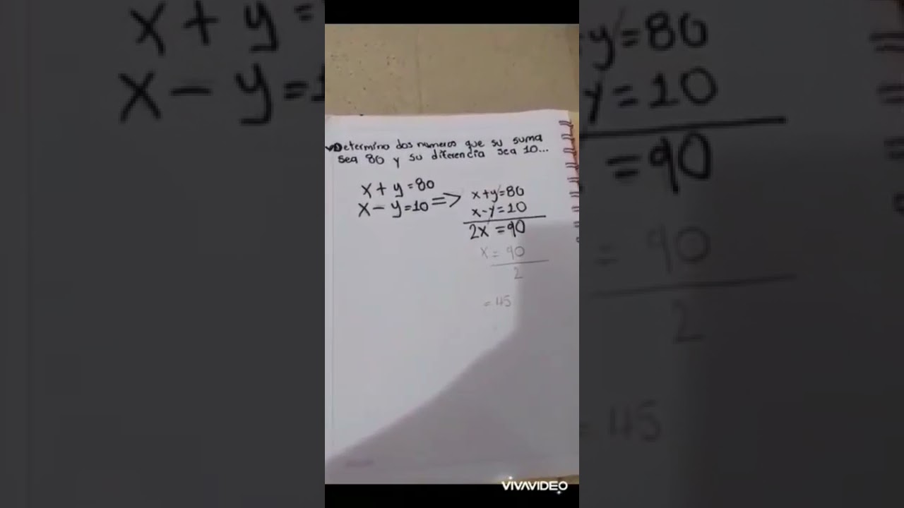 dos numeros cuya suma sea 80
