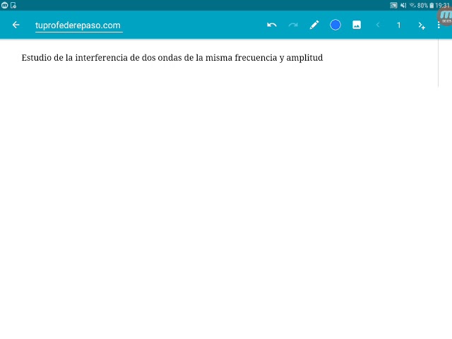dos ondas de la misma frecuencia y distinta amplitud
