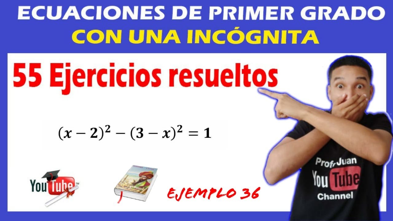 ecuaciones de primer grado con potencias