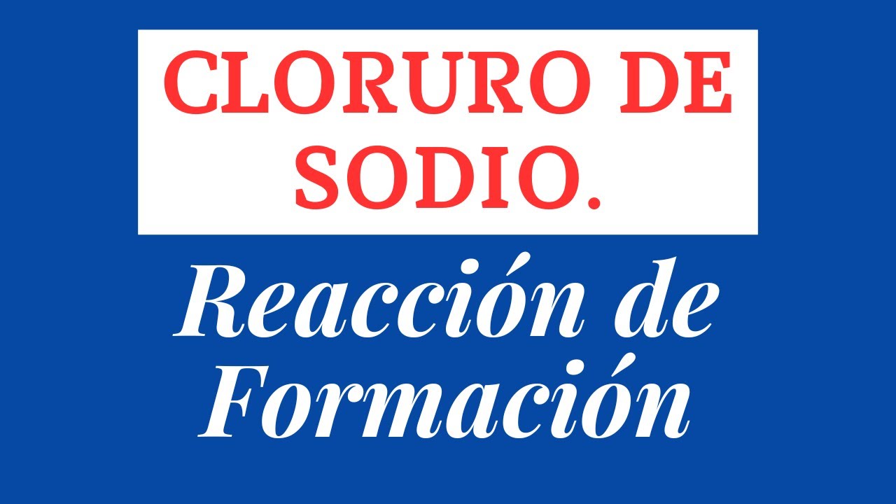 el cloruro de sodio es un compuesto químico