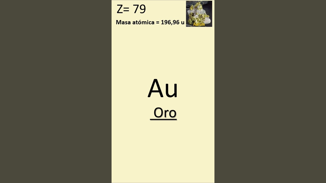 elemento 79 de la tabla periodica