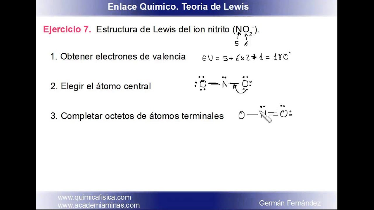 estructura de lewis del ion nitrito