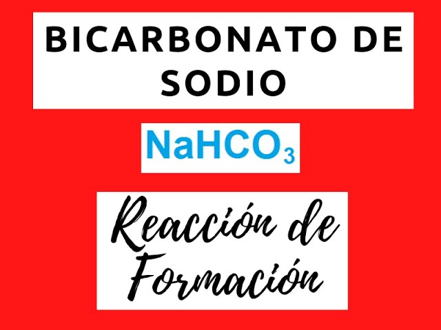 estructura molecular del bicarbonato de sodio