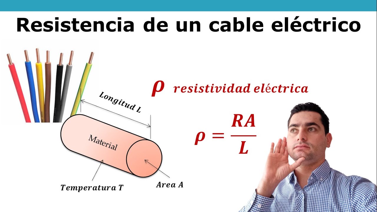 formula de la resistencia de un cable