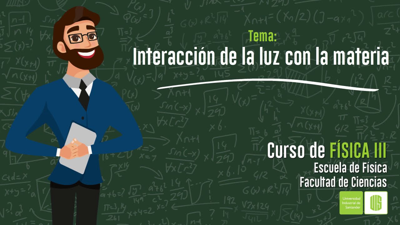interacción de la luz con líquido y sólido