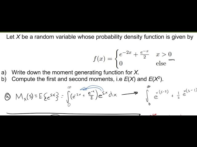 let x be a random variable with probability density function