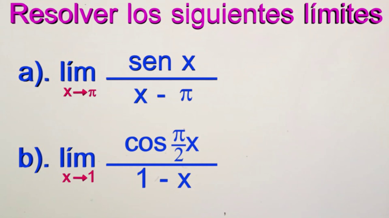 limites cuando x tiende a pi