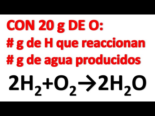 masa de 20 l de h2