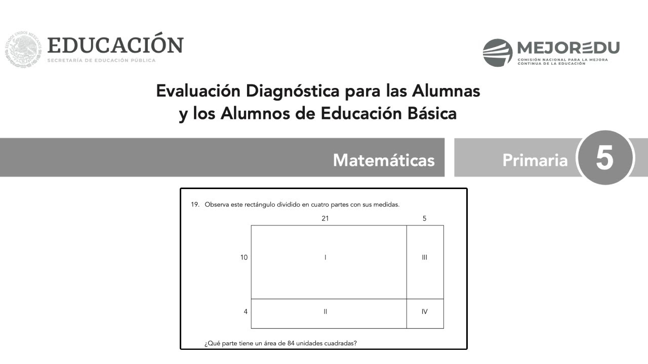 observa este rectangulo dividido en 4 partes con sus medidas