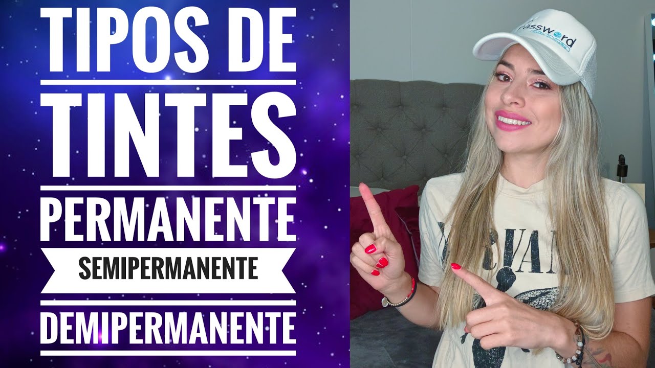 tipos de tinte para el pelo