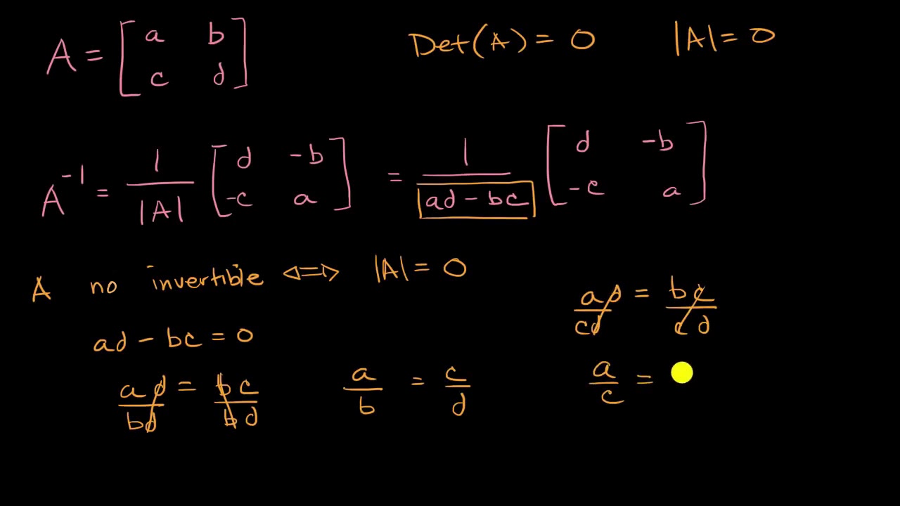todas las matrices cuadradas son invertibles