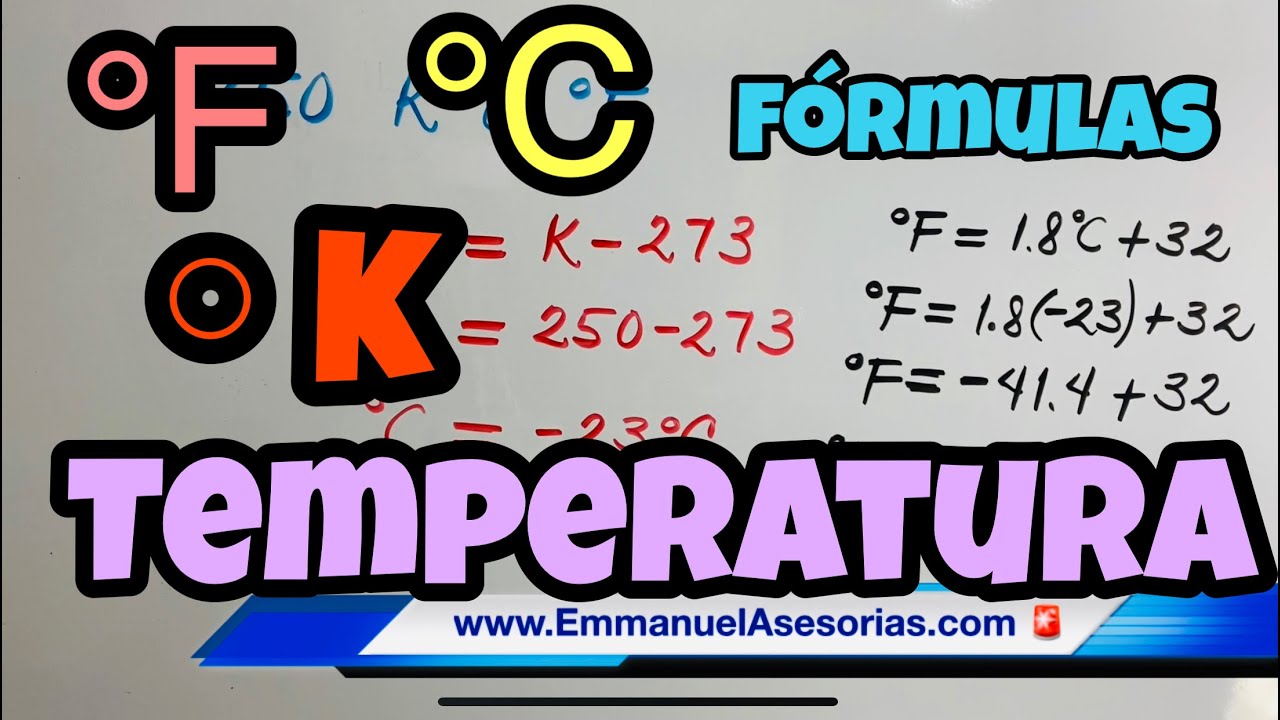 unidades de temperatura y sus equivalencias