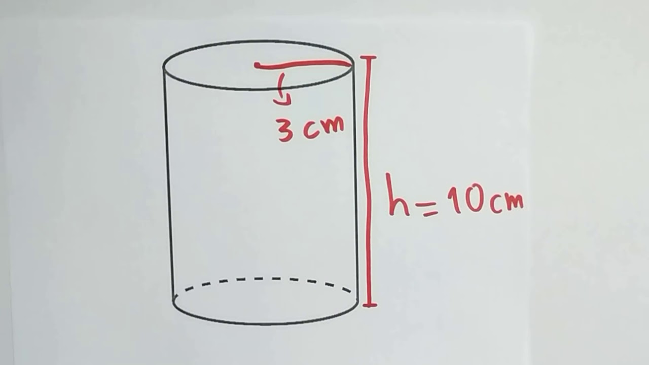 volumen de un cilindro en linea
